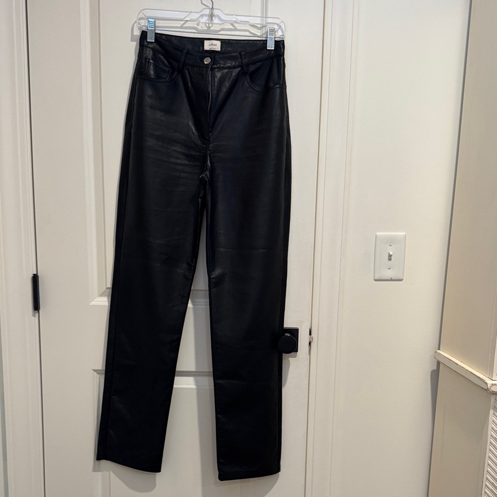 Aritzia Wilfred Black Women's Leather Pants